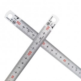 SHİNWA Paslanmaz Çelik Cetvel 15 cm, 6 inç. Hassas Cetvel MADE İN JAPON
