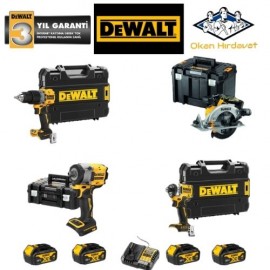 DEWALT 4'LÜ SET DCD805 + DCS565 + DCF922 + DCF860 ..