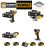 DEWALT 4'LÜ SET DCF922 + DF850+ DCG412 + DCS334 + 4 ADET 4 AMPER AKÜ + SARJ ALETİ