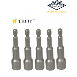 TROY 22291 Bits Uç Girişli Lokma Seti (8x65mm, 5 ..