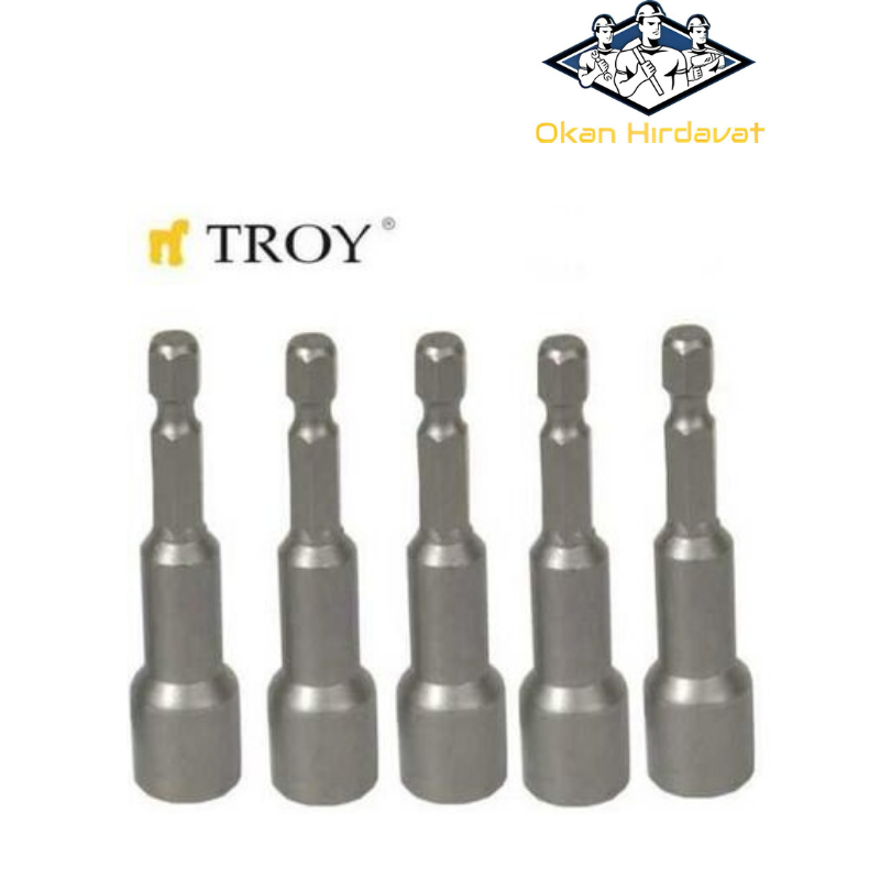  TROY 22291 Bits Uç Girişli Lokma Seti (8x65mm, 5 adet)