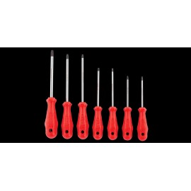 İzeltaş Delikli Torx Uçlu Tornavida Seti 7 Parça Tr10 - Tr15 - Tr20 - Tr25 -tr27 Tr30 - Tr40