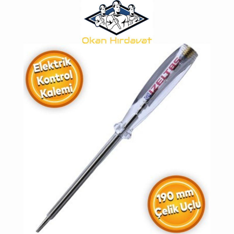 İzeltaş MASTER ELEKTİRİK KONTROL KALEMİ ( DÜZ UÇLU 190mm) YENİ MODEL