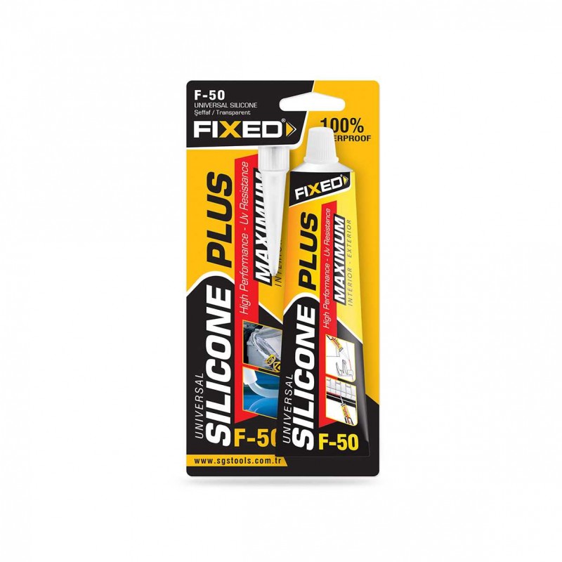 SGS FIXED TÜP SİLİKON ŞEFFAF 50GR